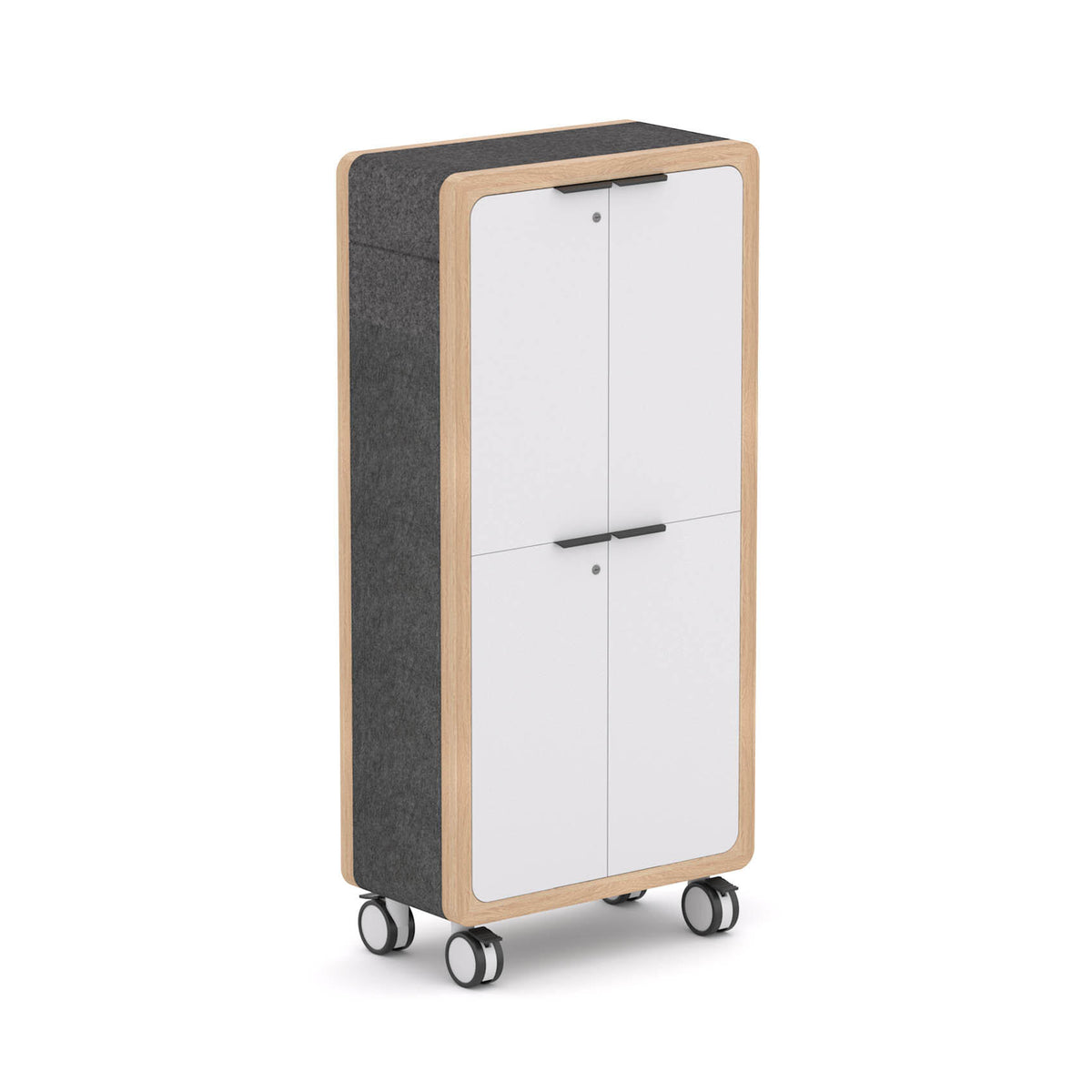 Rover Mobile Locker, 1920mm (half locker / half bookcase)