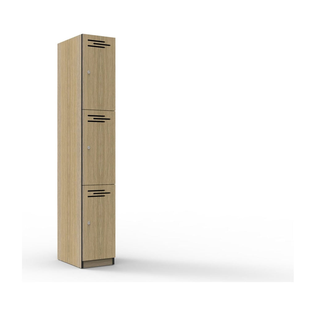 3 Door Melamine Locker, view 2