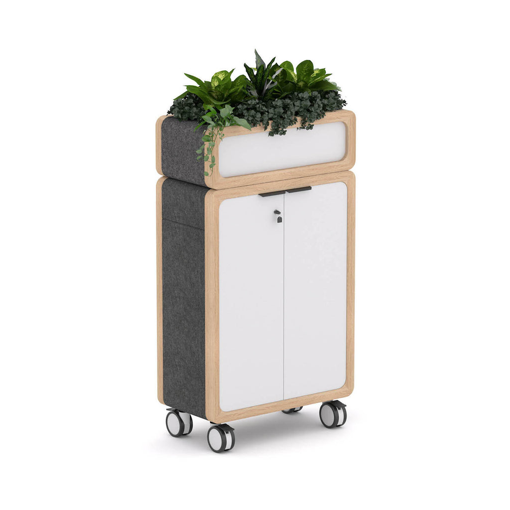 Rover Mobile Cupboard, With Planter Box
