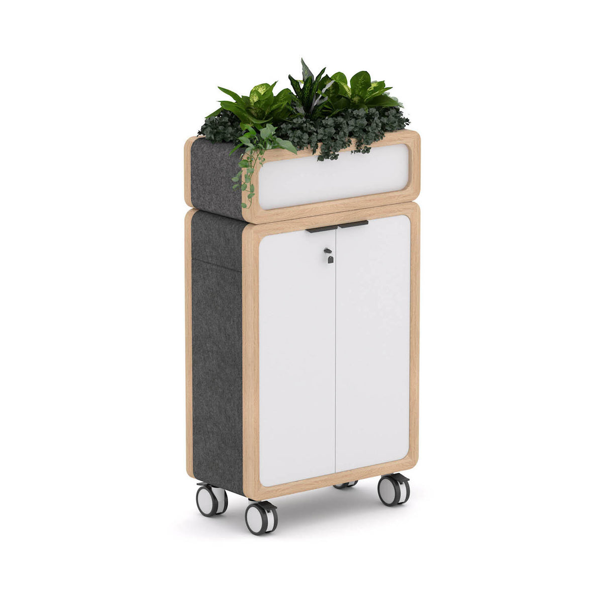 Rover Mobile Cupboard, With Planter Box