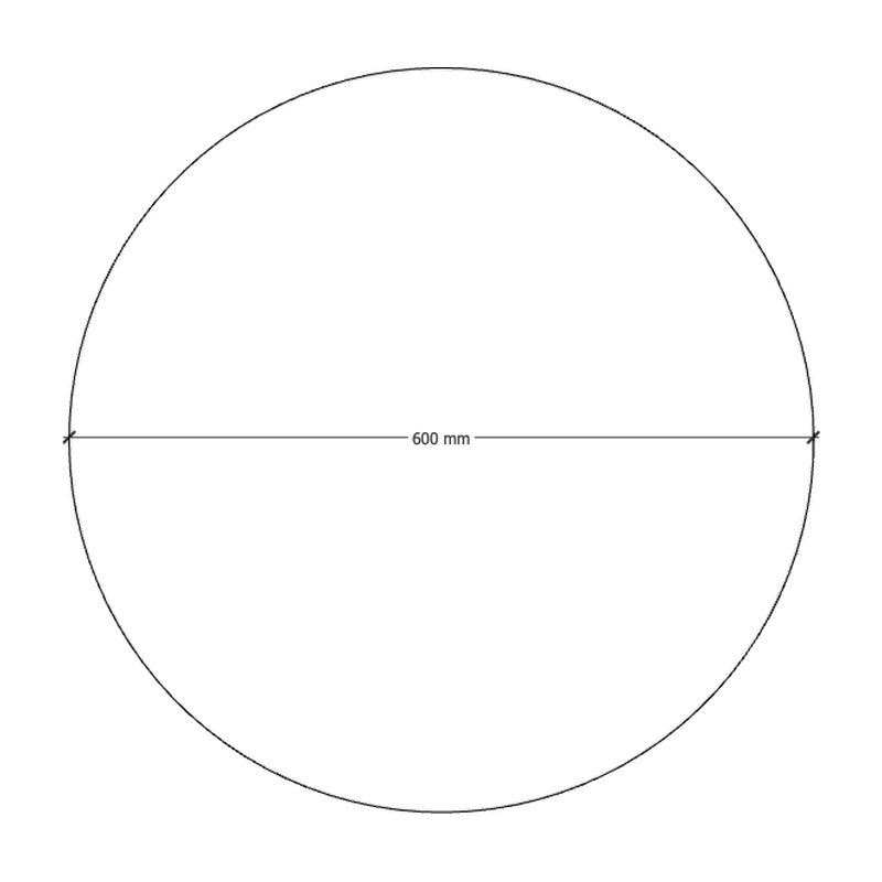 Acouline QuickMount Halo Tiles, dimensions drawing