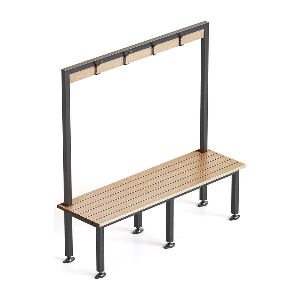 Bench Seat With Overhead Hanging Rail, view 2