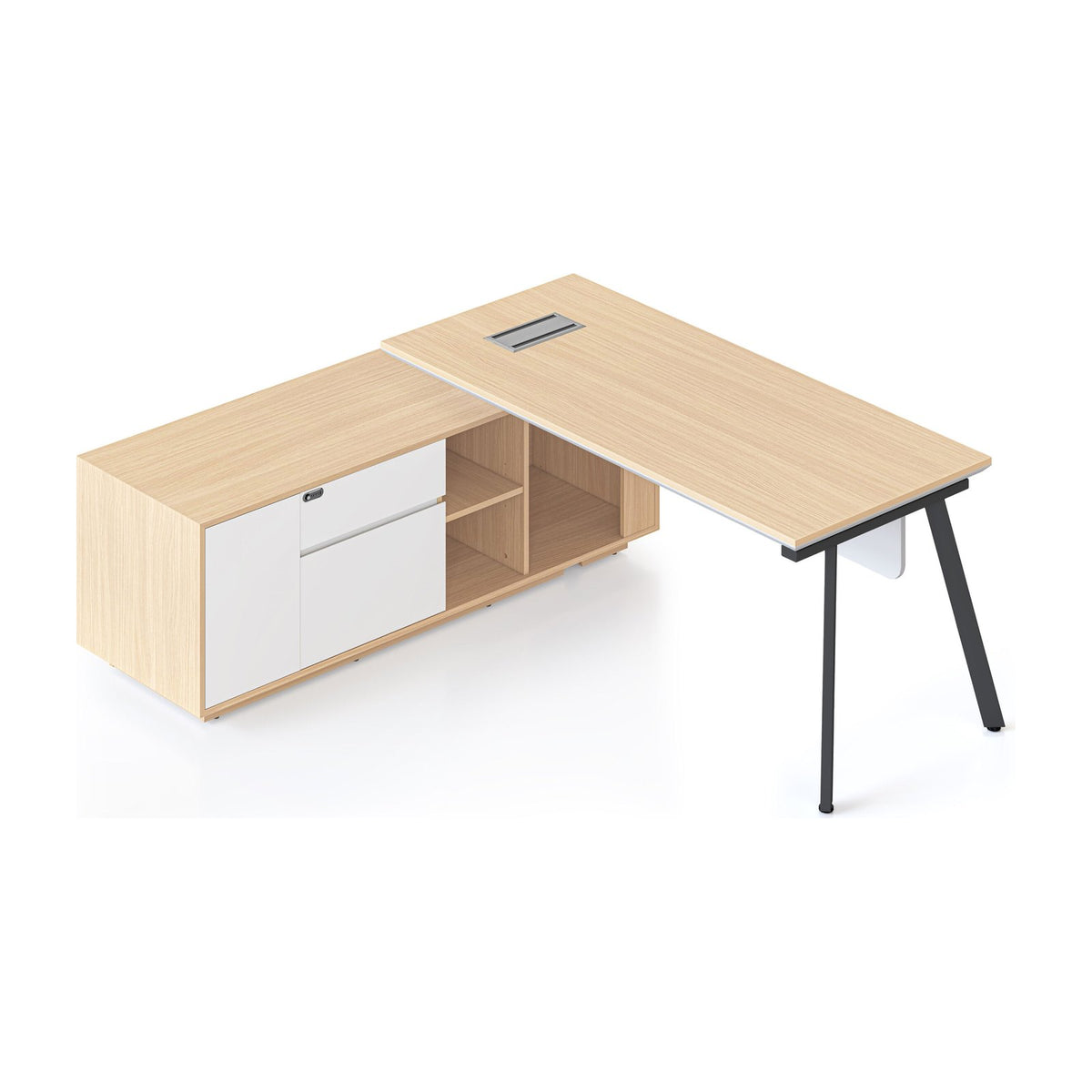 Casa Executive Desk & Cabinet, view 9