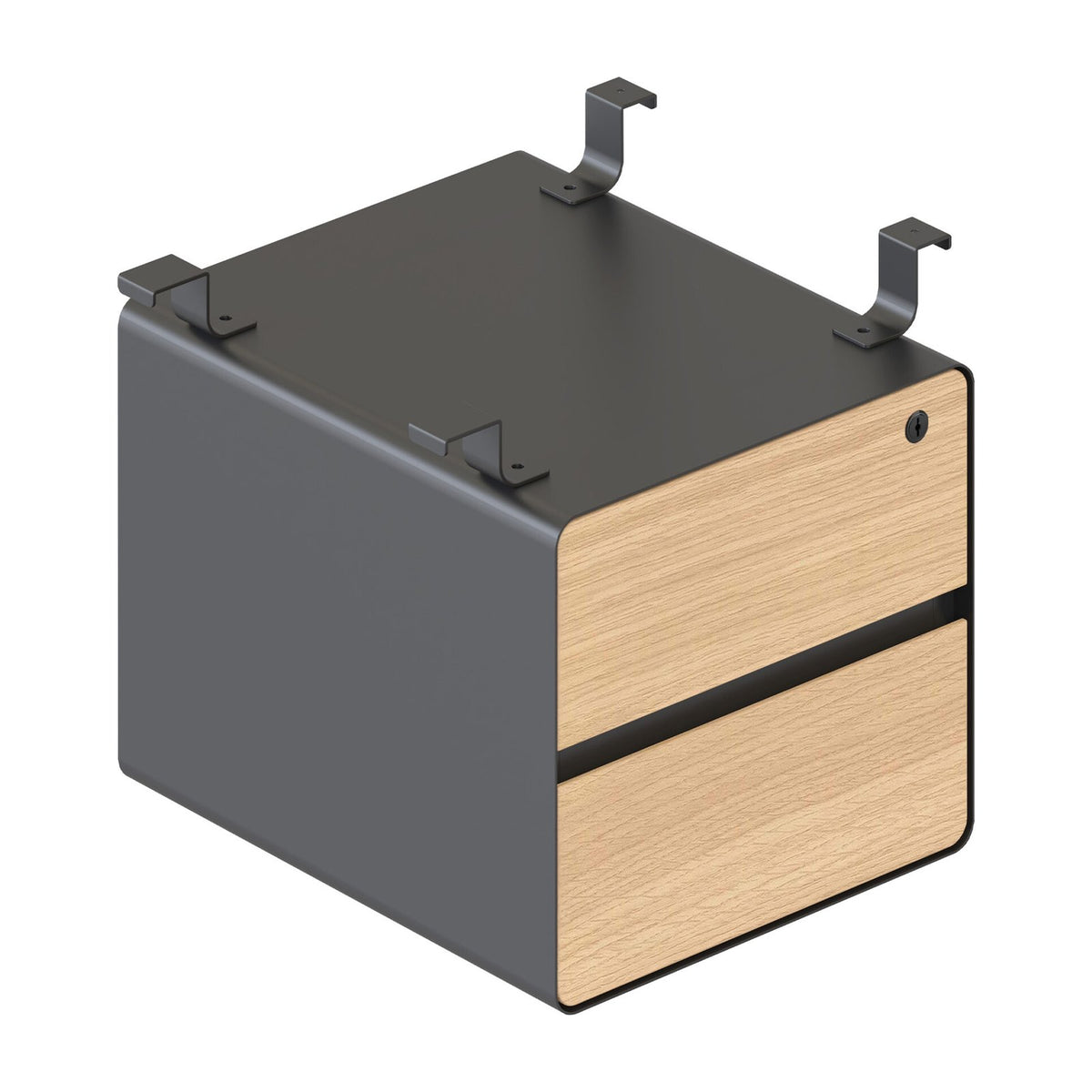 Deluxe Infinity 2 Drawer Hanging Pedestal
