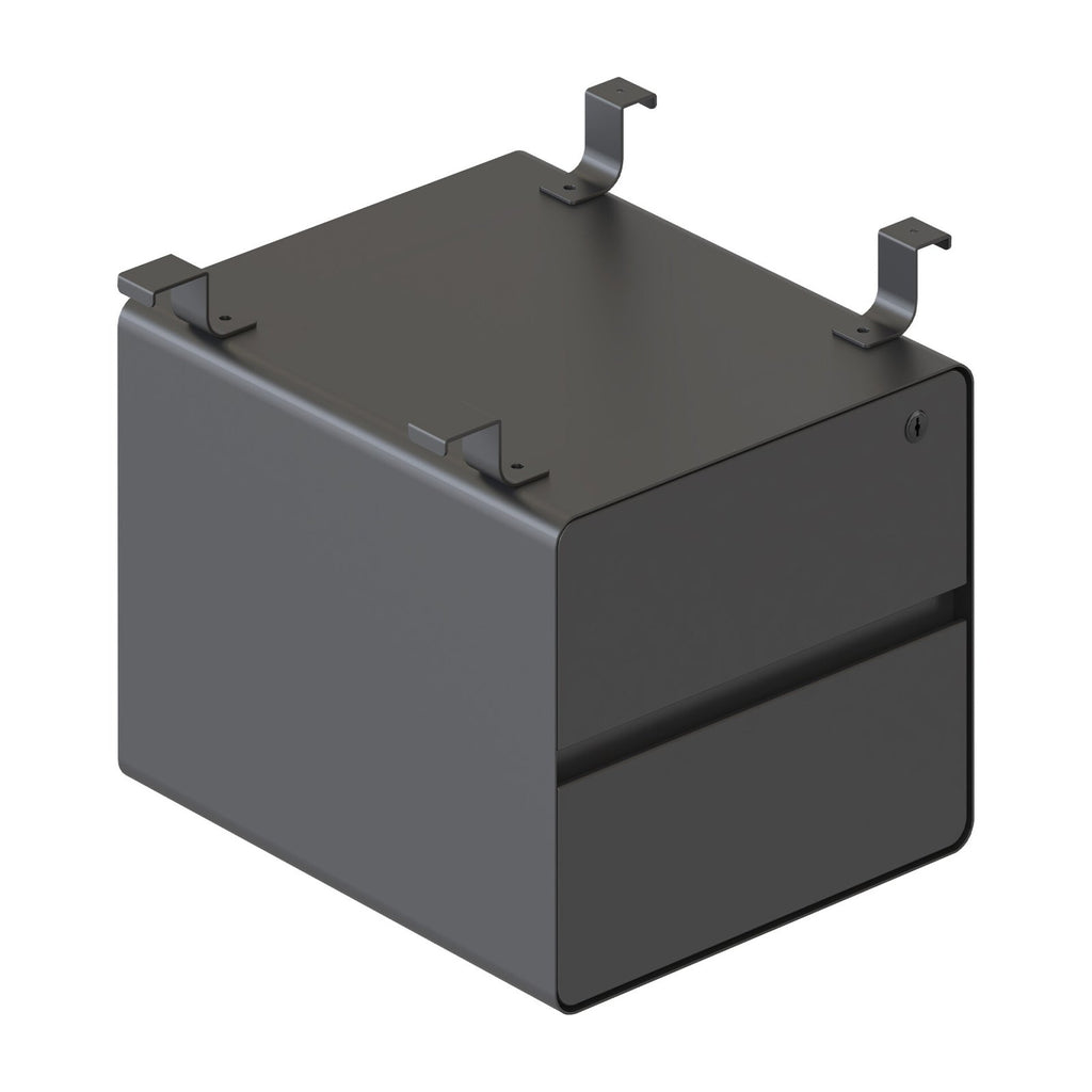 Deluxe Infinity 2 Drawer Hanging Pedestal, view 3