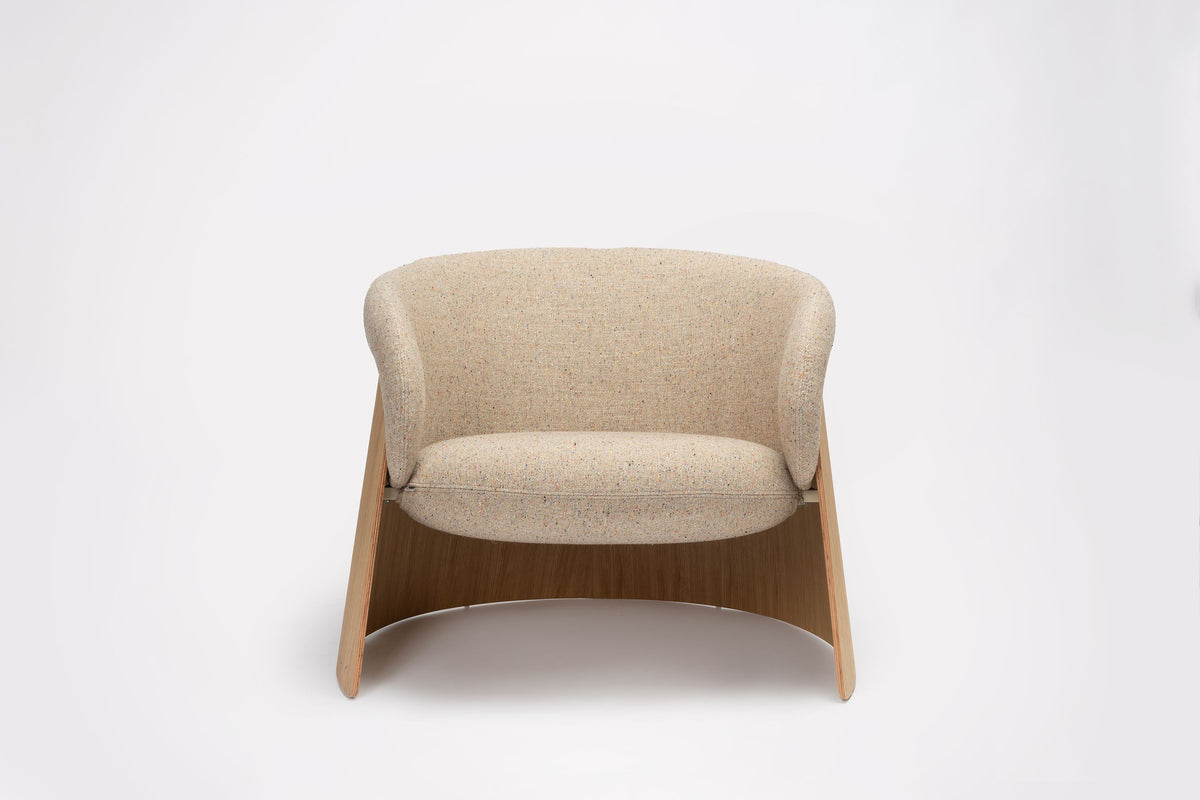 Ginger Wood Lounge Chair by Ondarreta, view 2