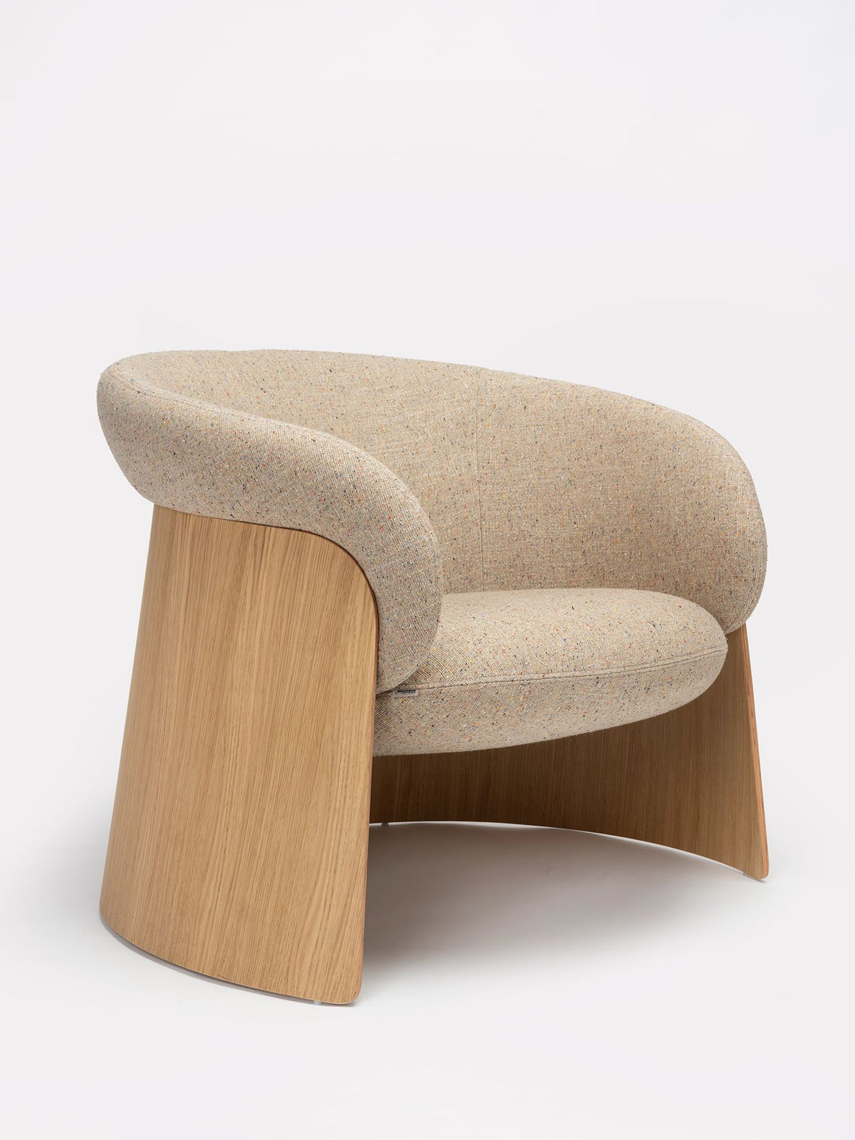 Ginger Wood Lounge Chair by Ondarreta, view 3