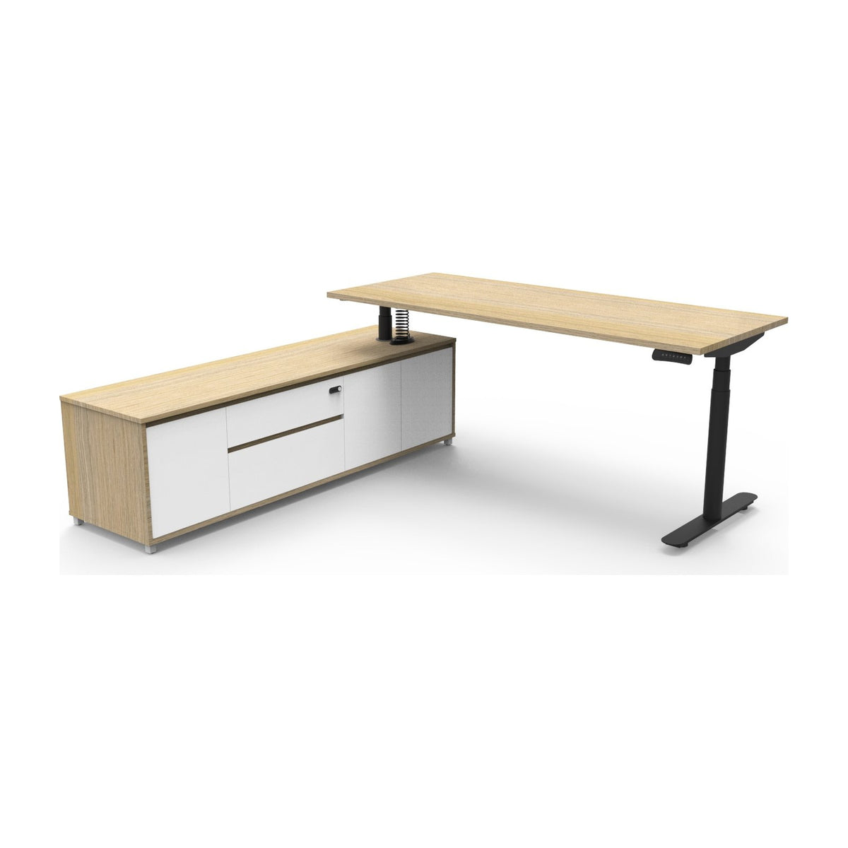 Halo+ Executive Desk & Cabinet