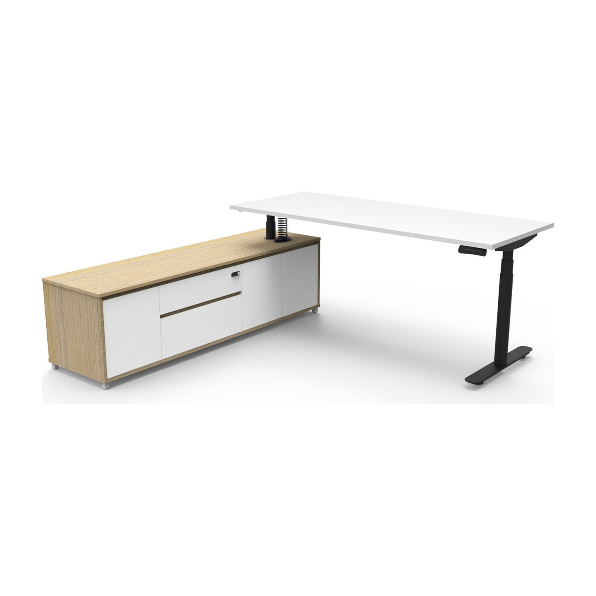 Halo+ Executive Desk & Cabinet, view 2