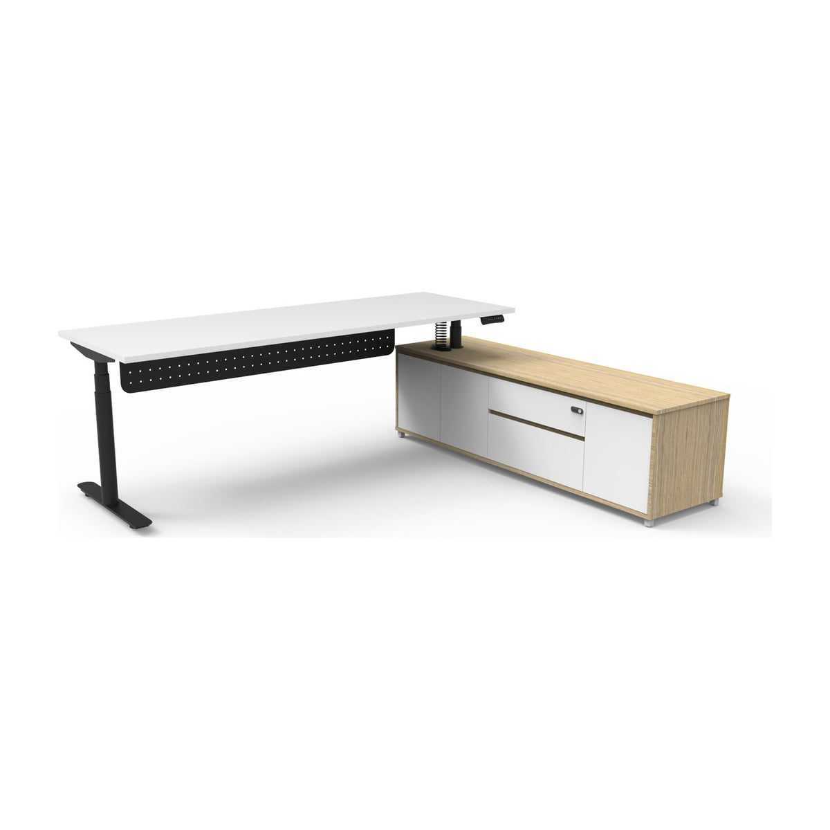 Halo+ Executive Desk & Cabinet, view 3