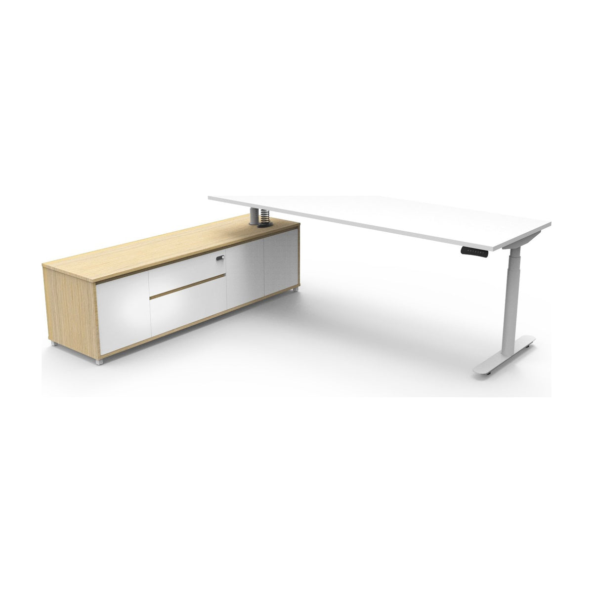 Halo+ Executive Desk & Cabinet, view 35