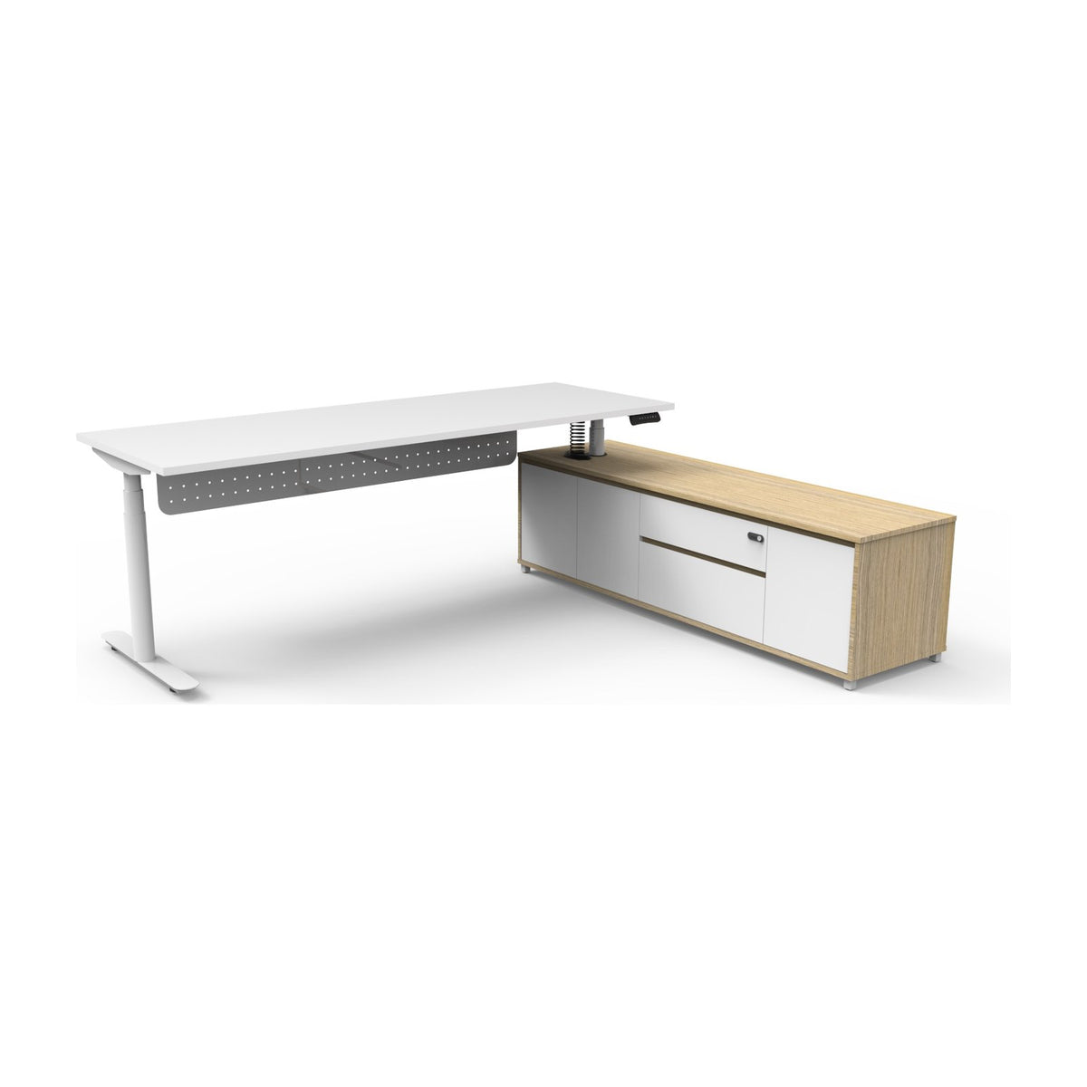 Halo+ Executive Desk & Cabinet, view 36