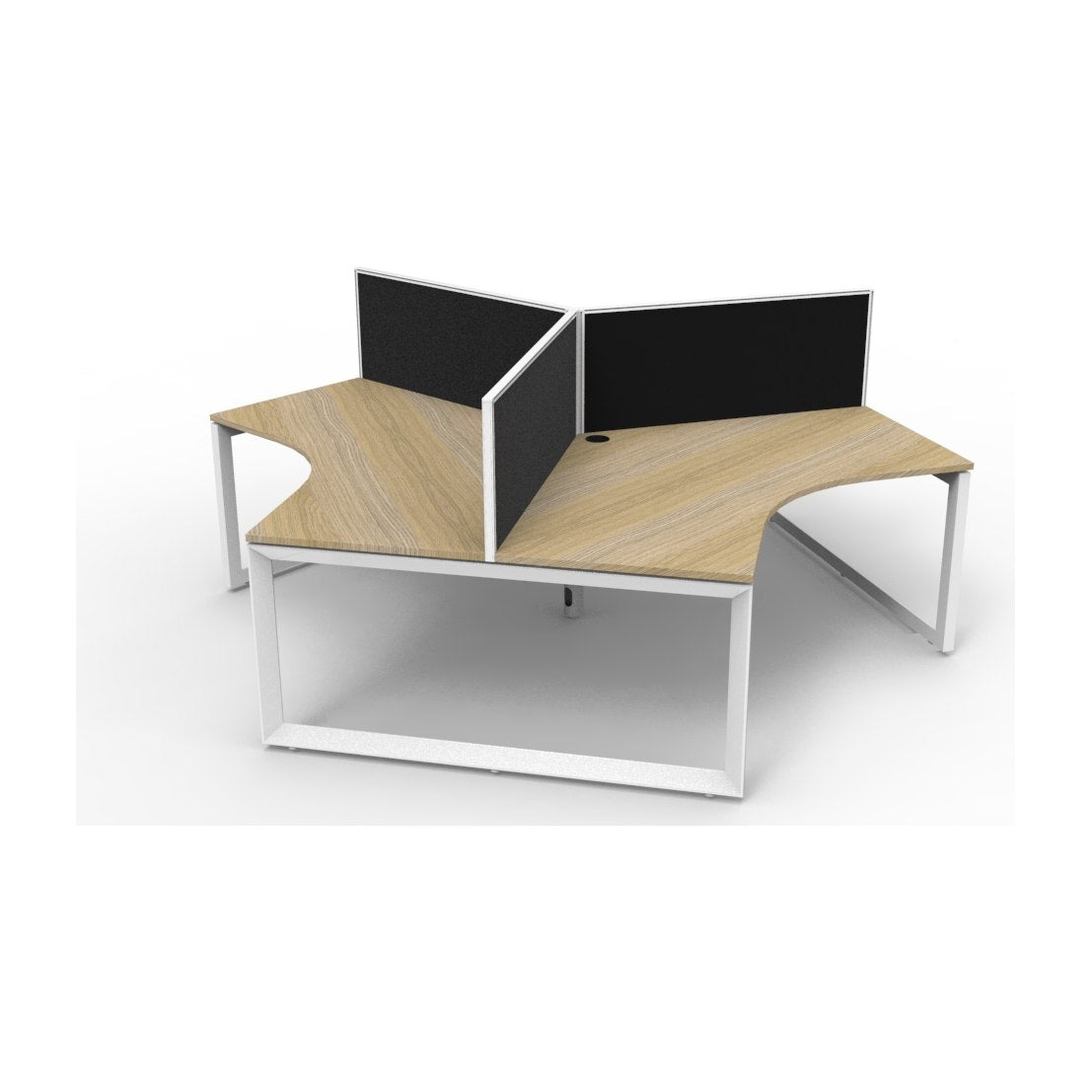 Infinity 120 Degree Workstation - Loop Leg, view 6