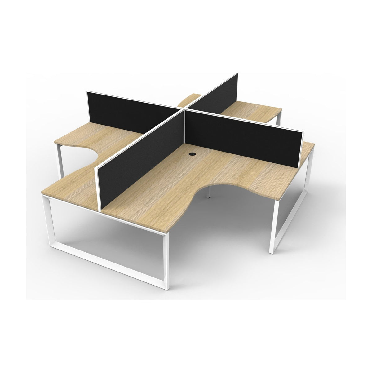 Infinity Loop Leg Corner Workstation, view 3