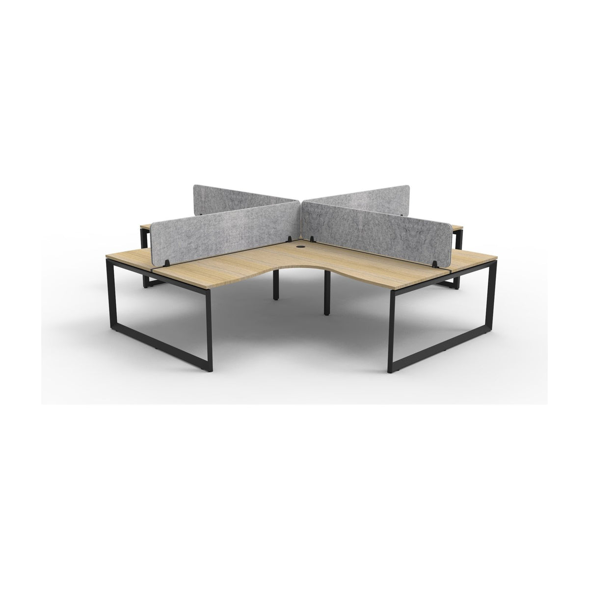Infinity Loop Leg Corner Workstation, view 6