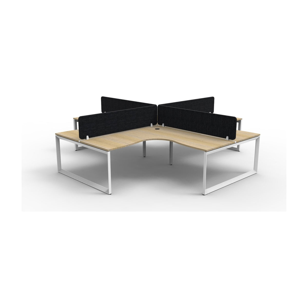 Infinity Loop Leg Corner Workstation, view 12