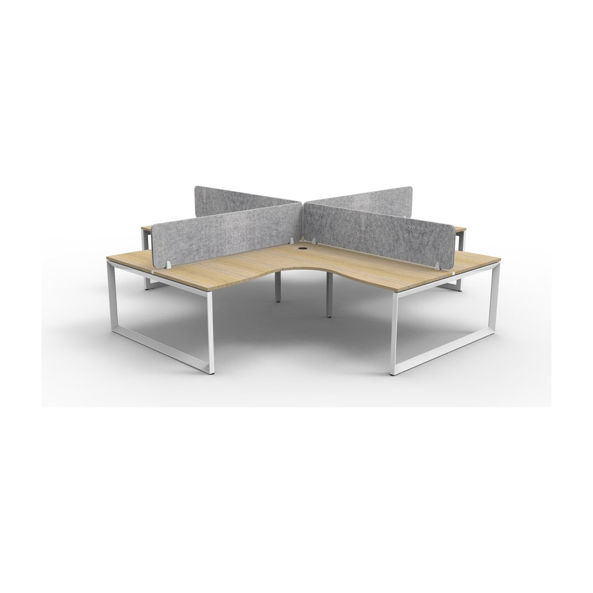 Infinity Loop Leg Corner Workstation, view 22