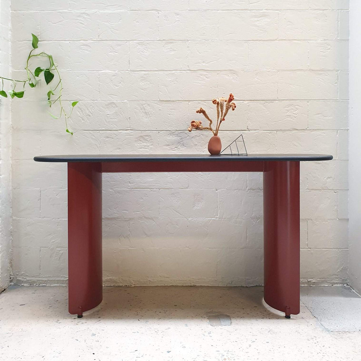 HALFMOON table, bar table, console and bench by Klaro Industrial Design (K.I.D)