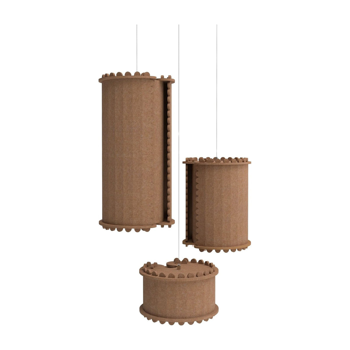 OM baffle pendant by Klaro Industrial Design (K.I.D)