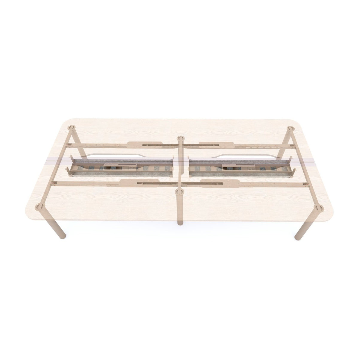 TRAX_t workstation soft wiring management system by Klaro Industrial Design (K.I.D), view 2