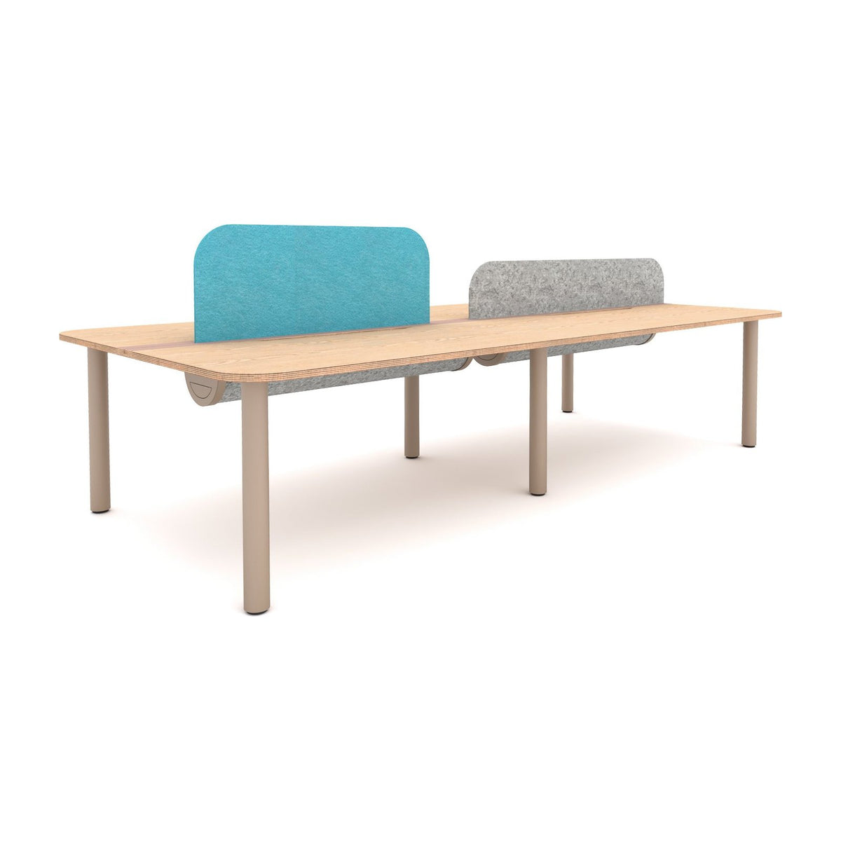 TUBE workstation and table base system by Klaro Industrial Design (K.I.D), view 2