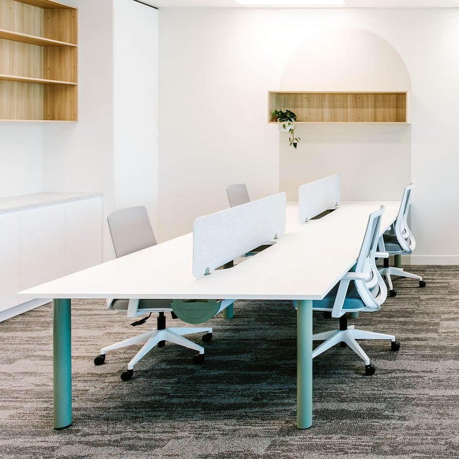TUBE workstation and table base system by Klaro Industrial Design (K.I.D), view 3