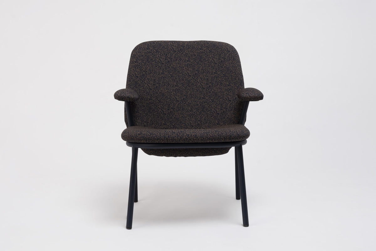 Lana Easy Chair Steel High Back with Armrests by Ondarreta, view 2