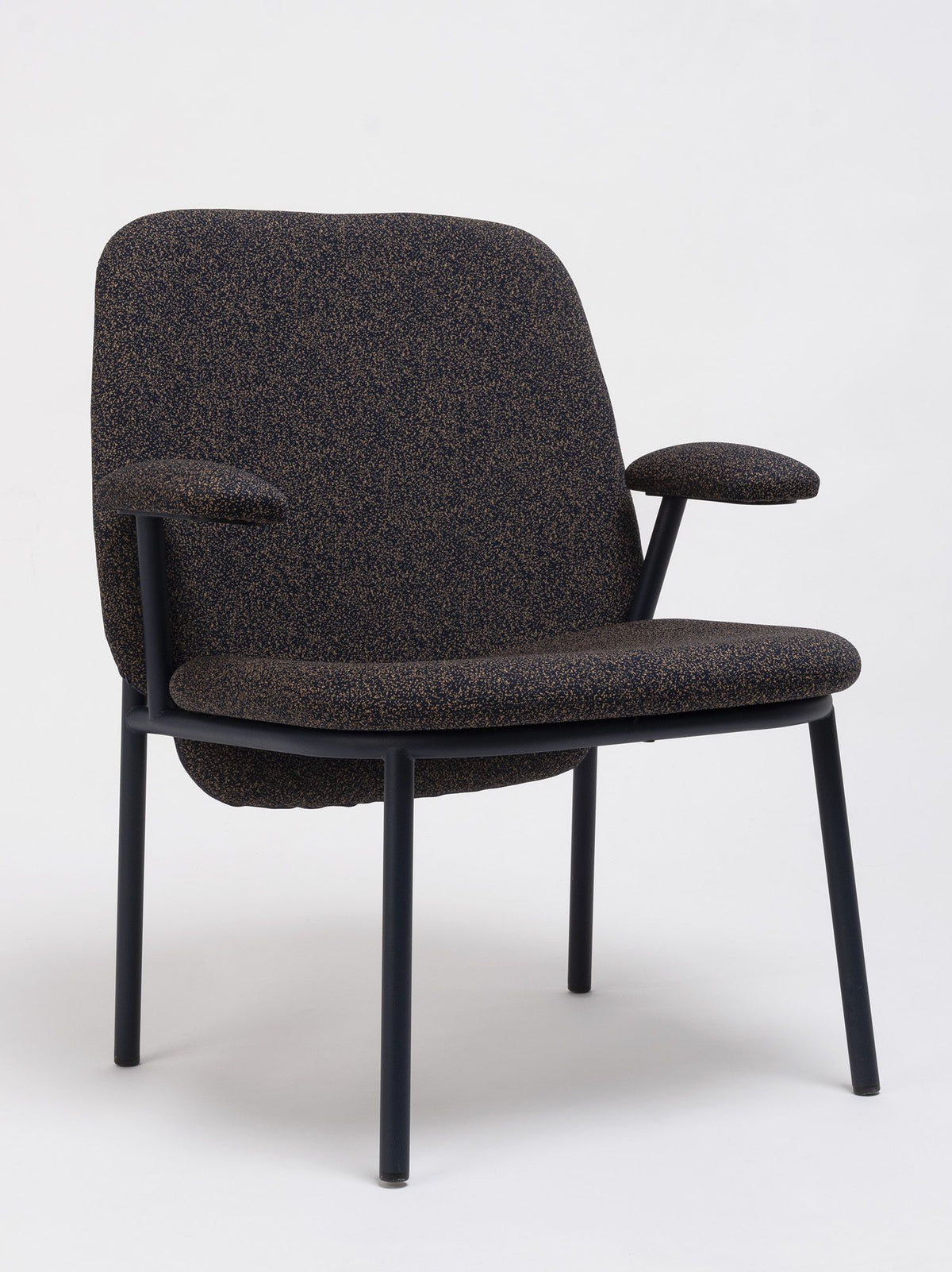 Lana Easy Chair Steel High Back with Armrests by Ondarreta, view 3