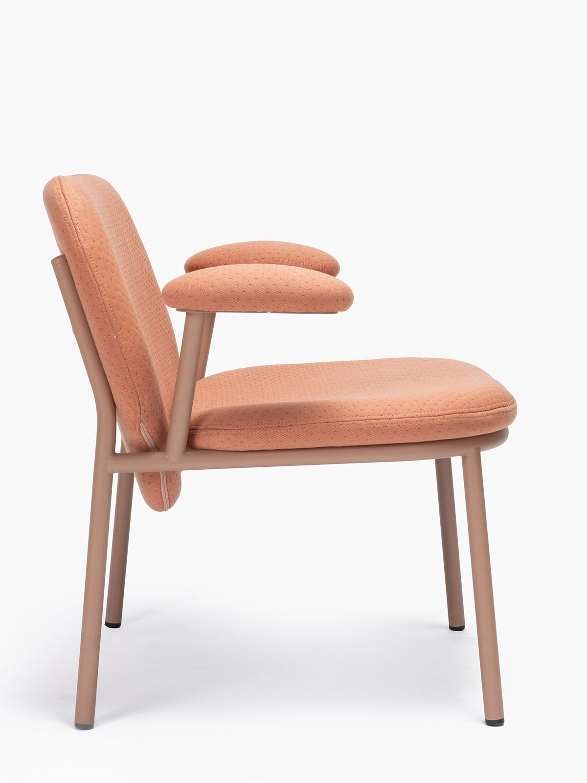 Lana Easy Chair Steel Low Back with Armrests by Ondarreta, view 4