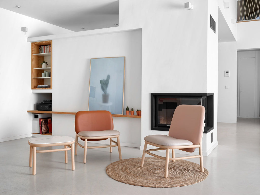 Lana Easy Chair Wood High Back by Ondarreta, view 9