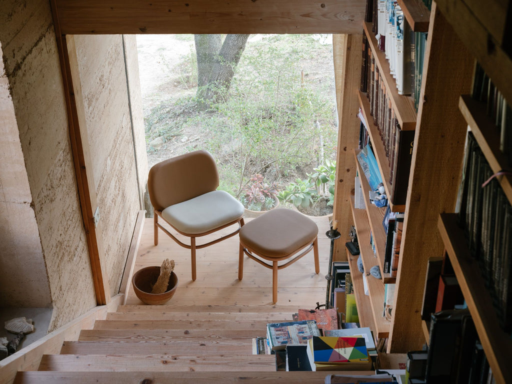 Lana Easy Chair Wood Low Back by Ondarreta, view 8