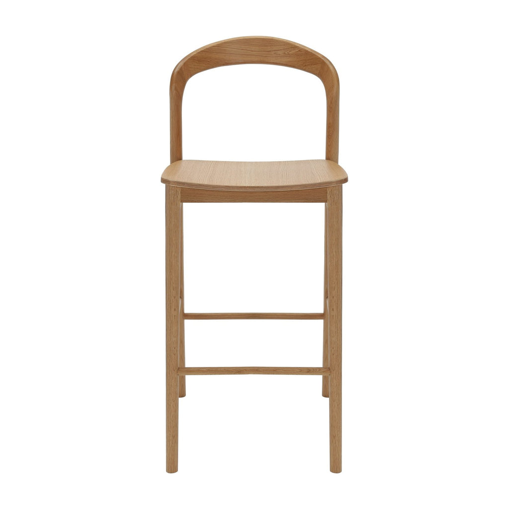 Nodo High Stool - American Oak, view 2