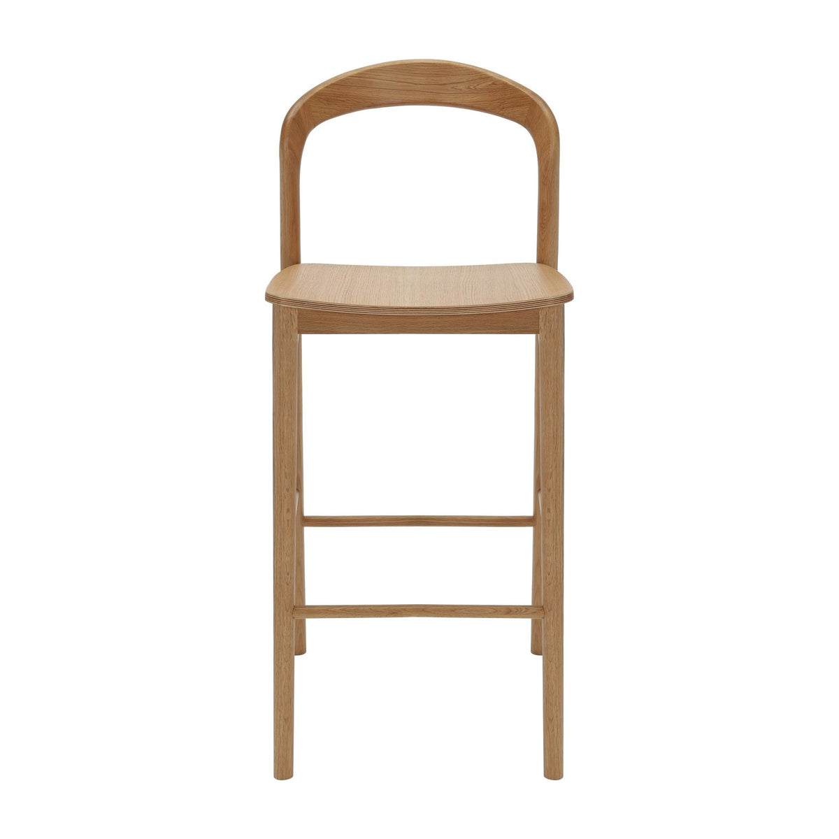 Nodo High Stool - American Oak, view 2