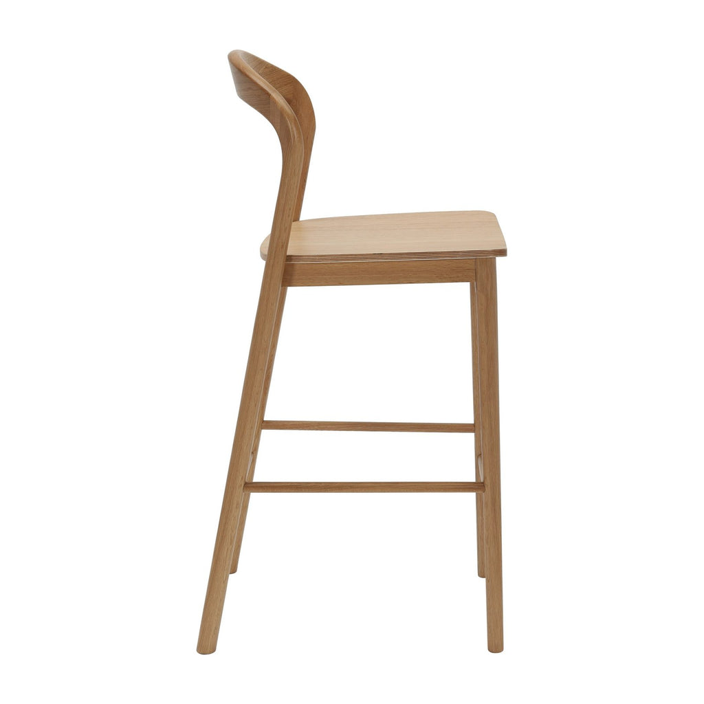 Nodo High Stool - American Oak, view 3