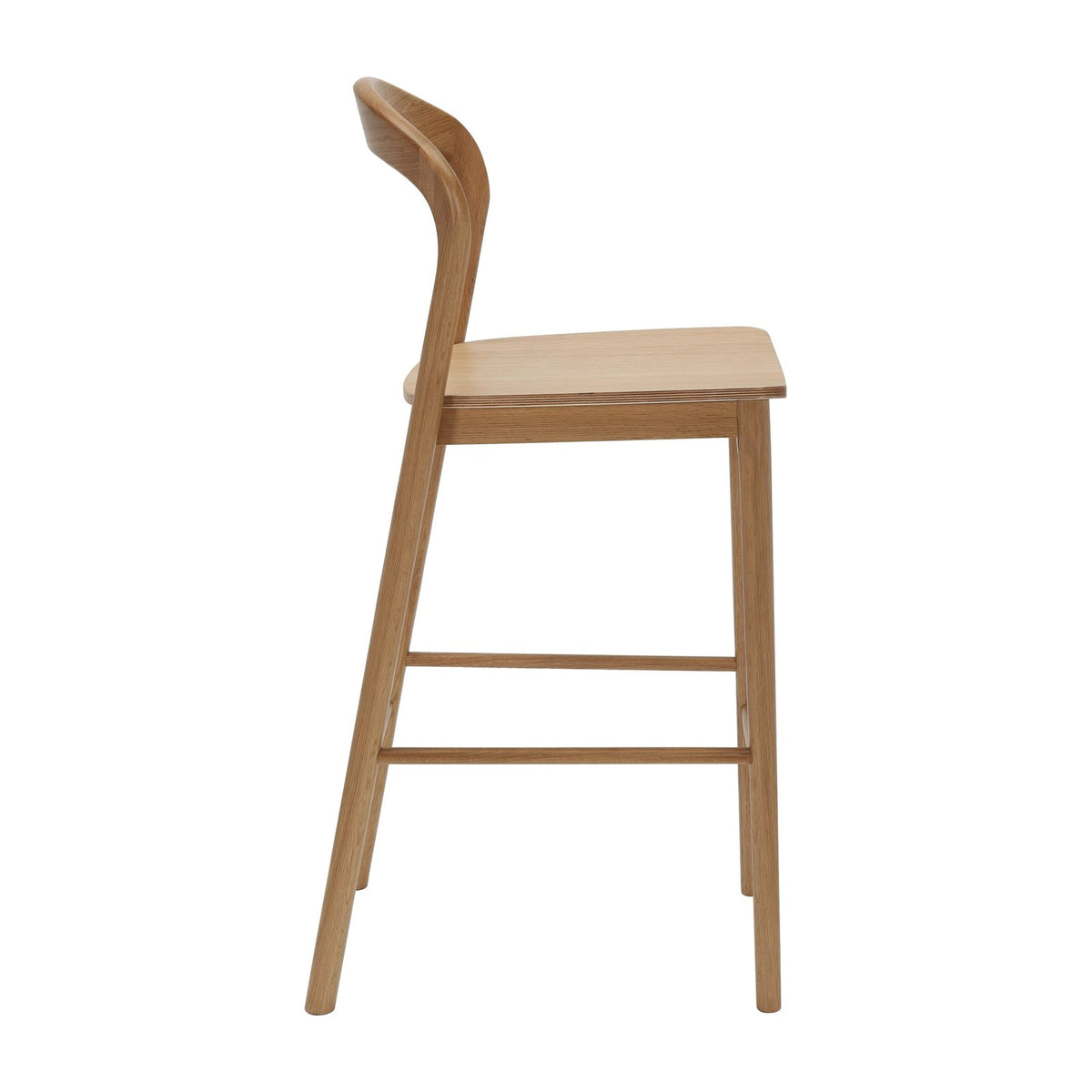 Nodo High Stool - American Oak, view 3