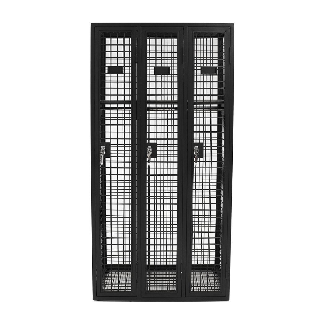 Steel Mesh 3 Door Locker