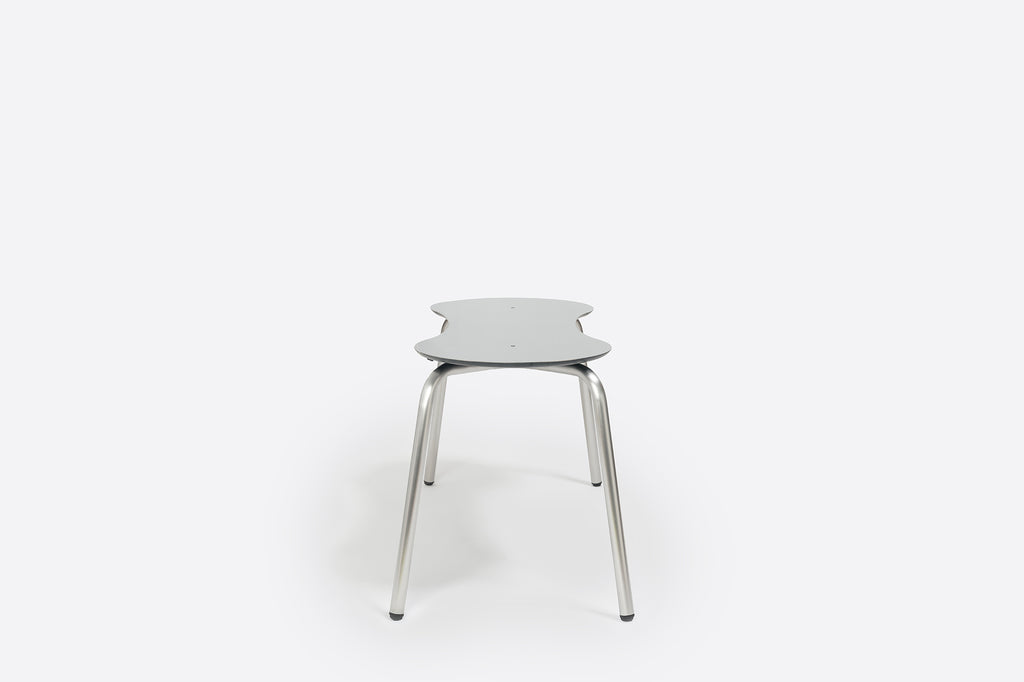 Tam Stainless Steel Bench H45 by Ondarreta, view 5