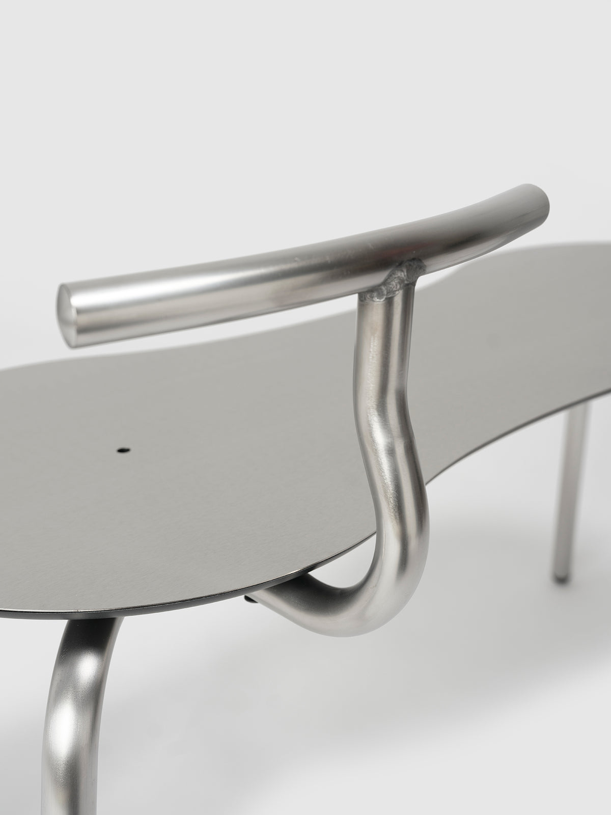 Tam Stainless Steel Bench H45 by Ondarreta, view 7