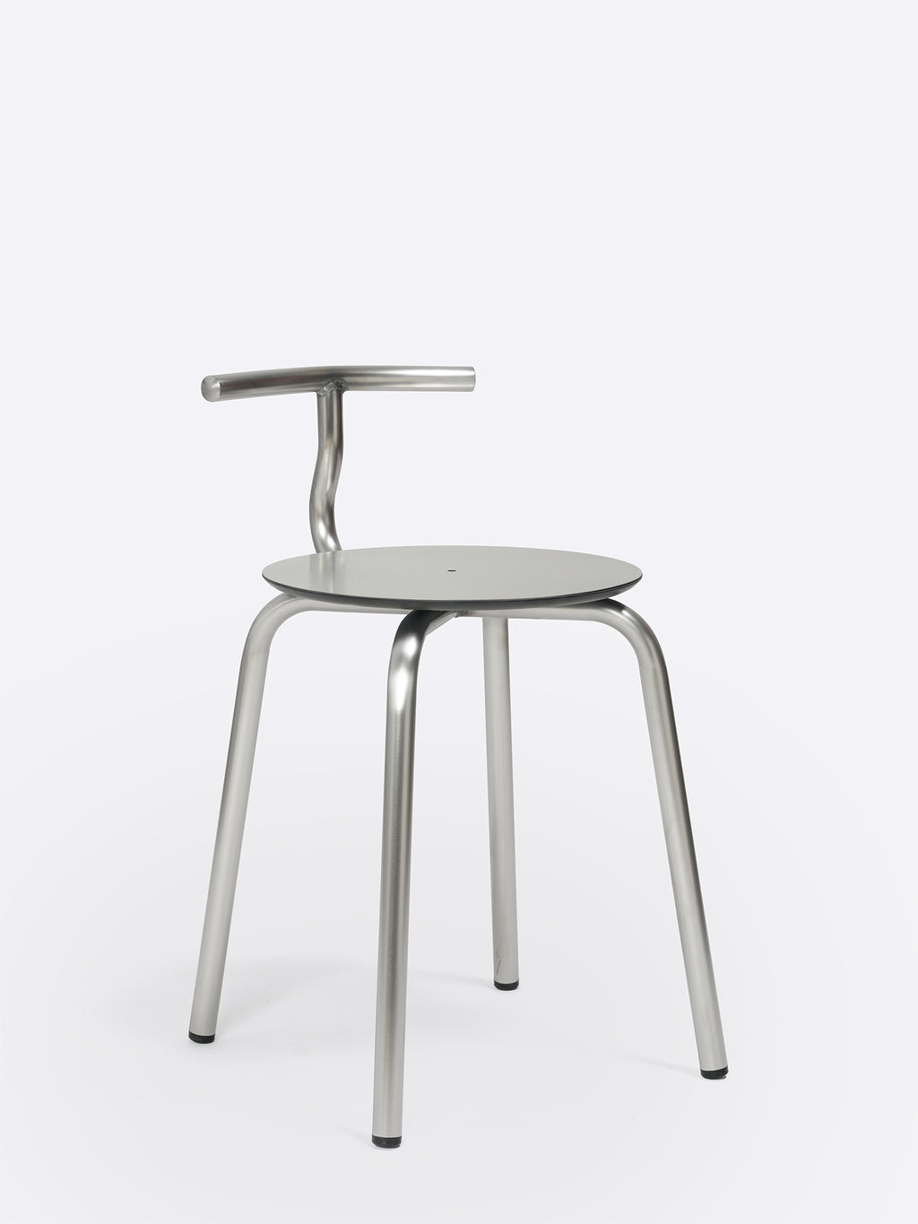 Tam Stainless Steel Stool by Ondarreta, view 3