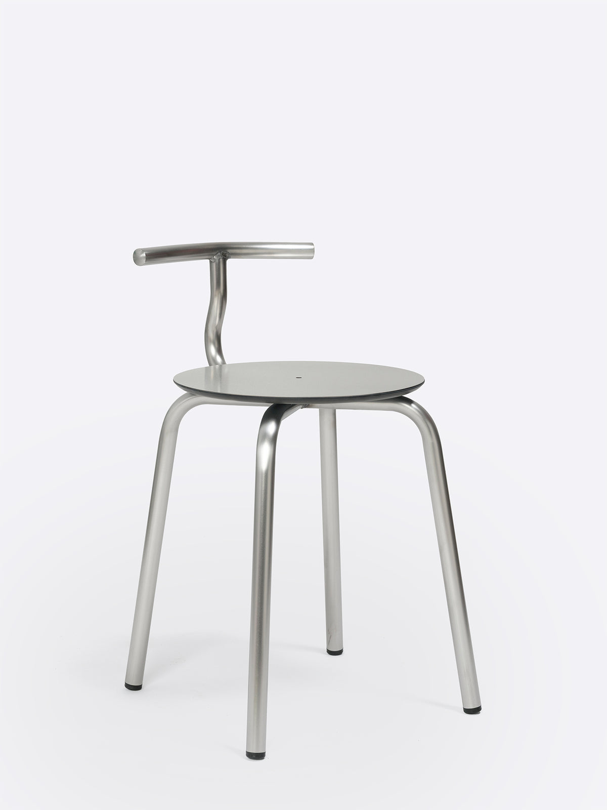 Tam Stainless Steel Stool by Ondarreta, view 3