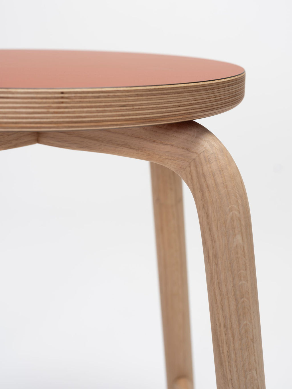 Tam Wood Stool by Ondarreta, view 4