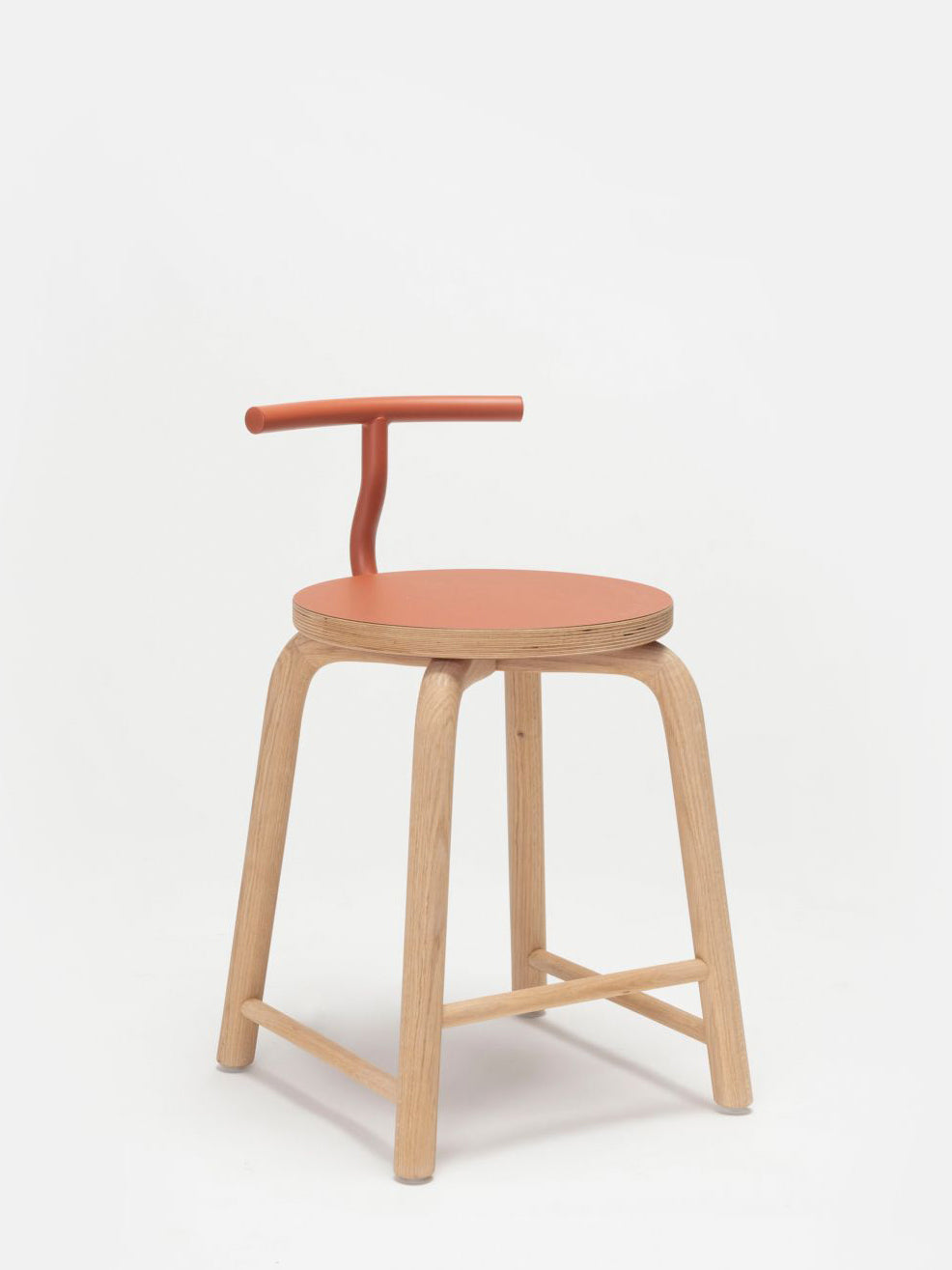 Tam Wood Stool by Ondarreta, view 6